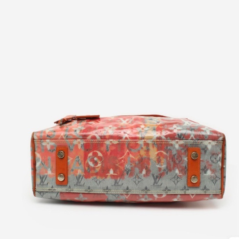 LOUIS VUITTON Travel Richard Prince Pink Denim Weekender PM Bag Luggage - Picture 7 of 8